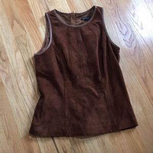 White House Black Market suede top